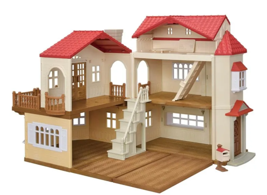 Sylvanian Families Red Roof Country Home with Secret Attic Playroom 5708